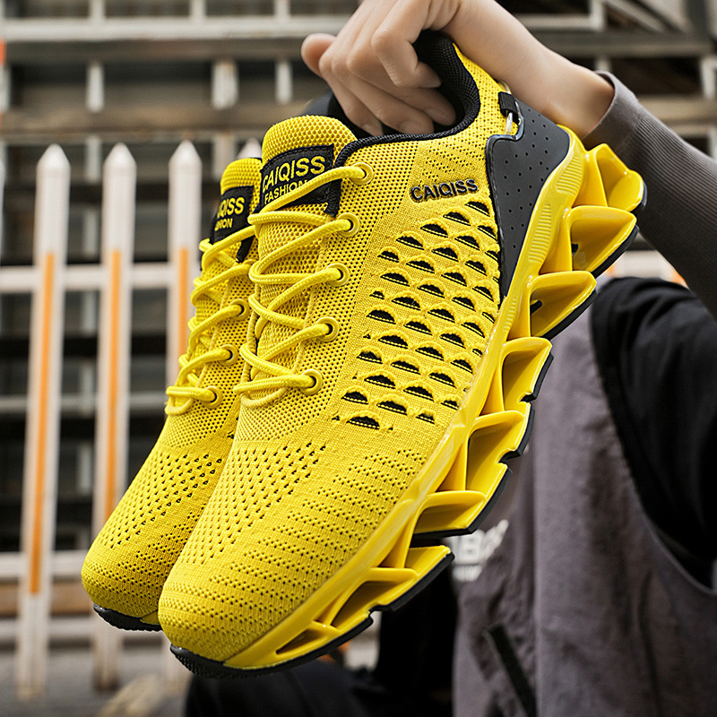 Shock Absorbing Gym Trainers - Męskie sneakersy casualowe, buty do biegania