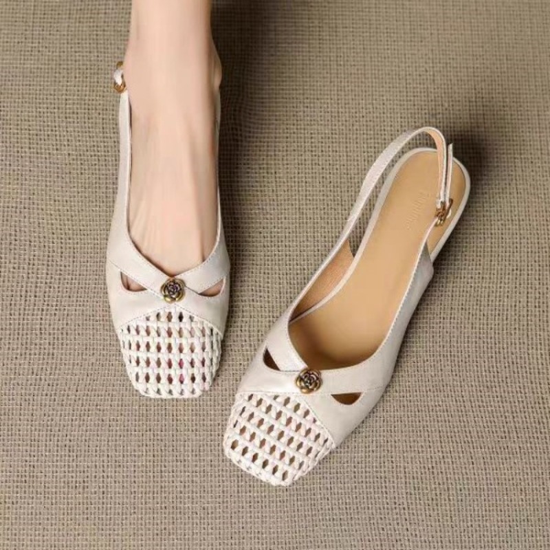 Sandals - Damskie sandały w stylu francuskim z