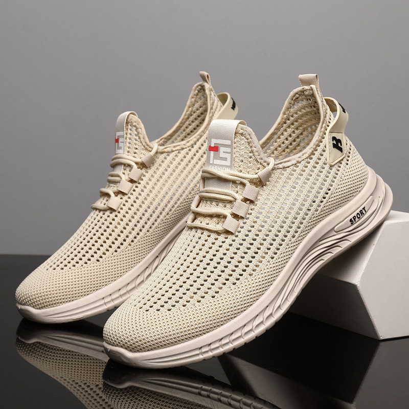 Shock Absorbing Gym Trainers - Lekkie, siateczkowe buty sportowe męskie z