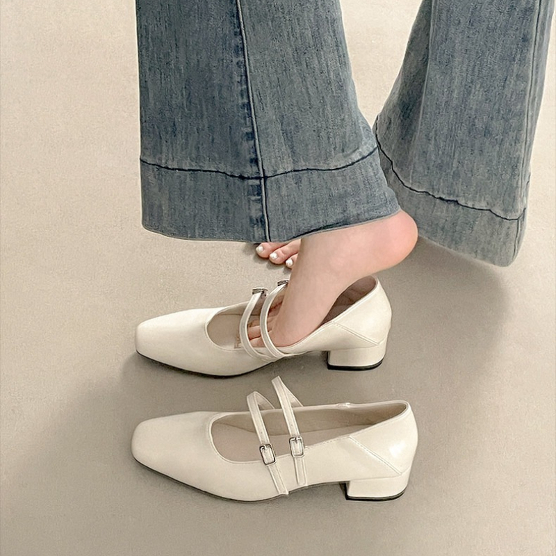 Kwadratowe noski, niski obcas, – Women'S Shoes recenzja i cena