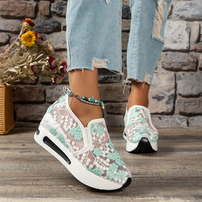 Koronkowe baleriny na platform – Breathable Mesh Athletic Shoes recenzja i cena