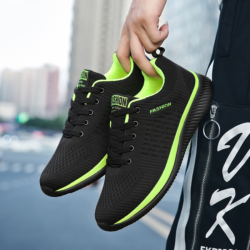 YRZL Buty sportowe dla mężczyz – Knit Fabric Lace Up Sneakers recenzja i cena